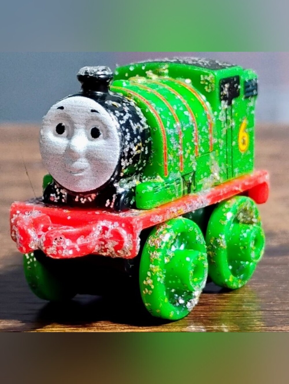 Thomas & Friends Minis: Custom Glitter Covered Percy